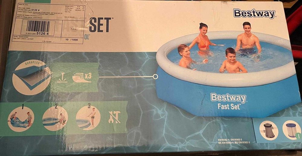 Piscina Insuflável BESTWAY  (com Cartucho - 3800 L - 305x76cm)