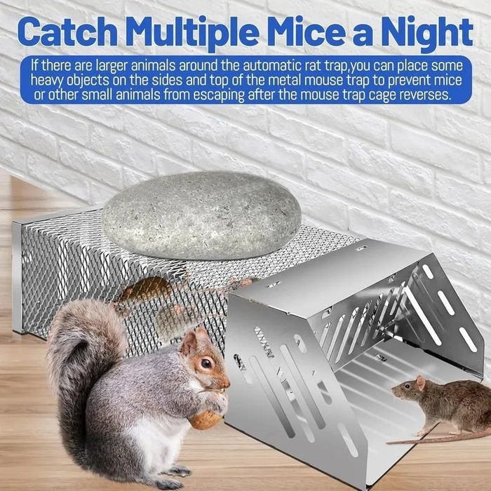 Большая гуманная крысоловка,  ловушка для мышей, крыс, ласок, кротов