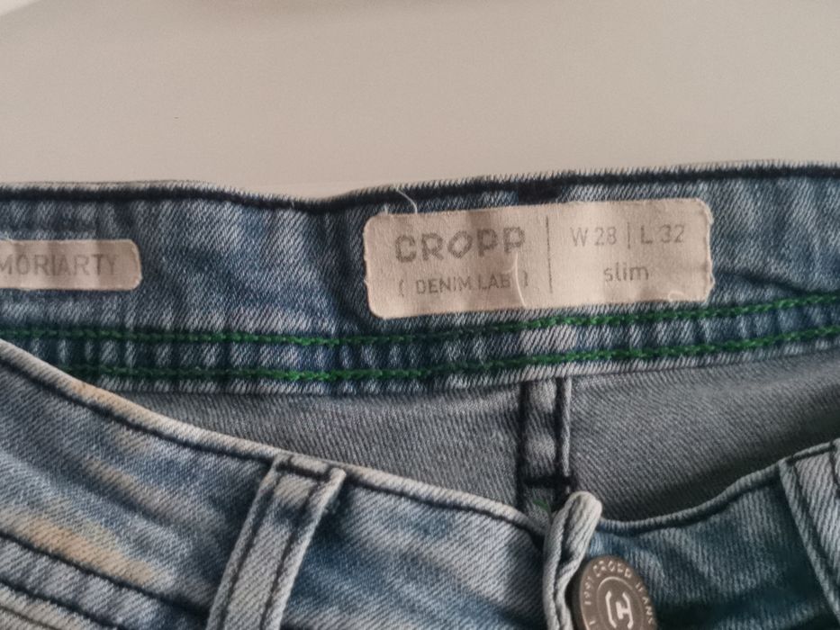 Spodnie Jeansowe CroppW: 28 L: 32 jasne