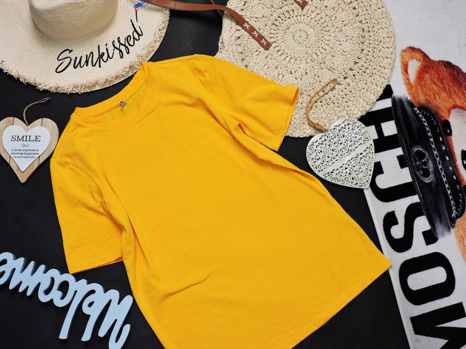 Only kanarkowy t shirt basic S