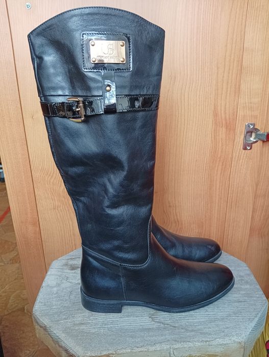 Kozaki damskie skórzane