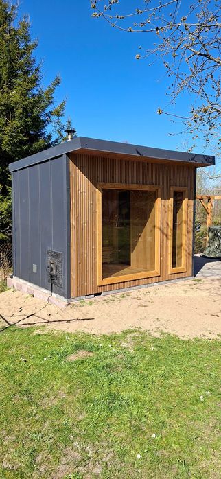 Sauna ogrodowa z przebieralnią "Mazuria"