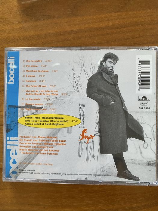 Płyty CD Andrea Bocelli - zestaw 2 sztuk