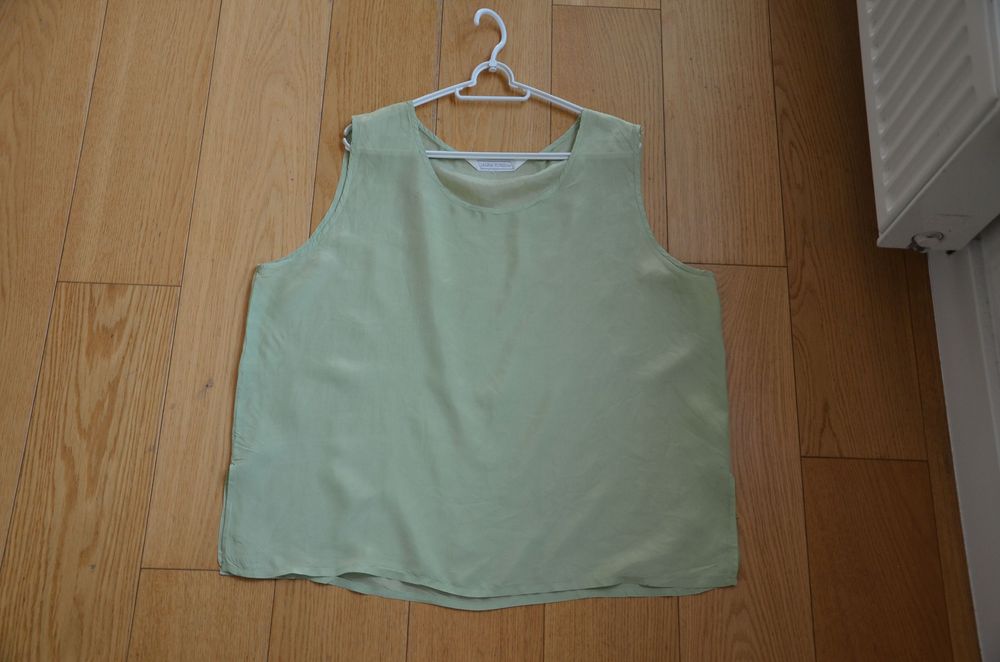 bluzka 100% silk jedwab Torelli r. 44/46 zielona