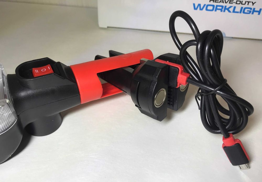 Потужний прожектор 20W COB ZJ-8859-B з гачком, магнітами та прищіпкою