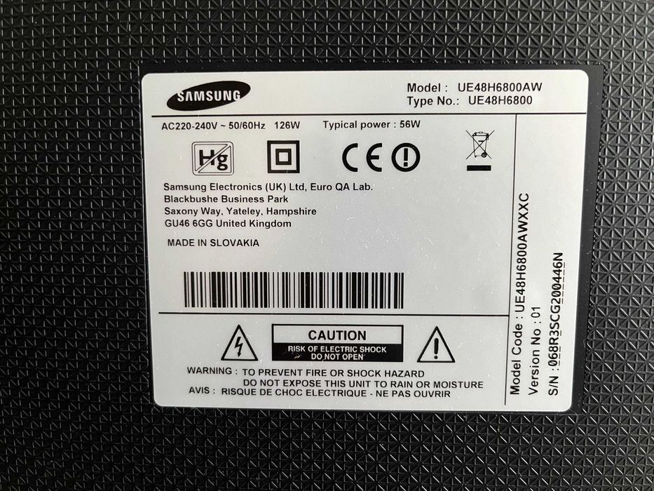 Smart TV Curva Samsung 48" UE48H6800