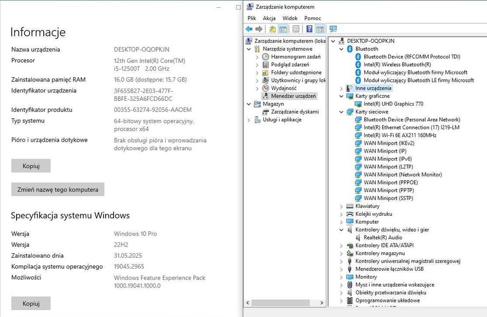 HP Elite Mini 600 G9 i5 16GB RAM Gwarancja