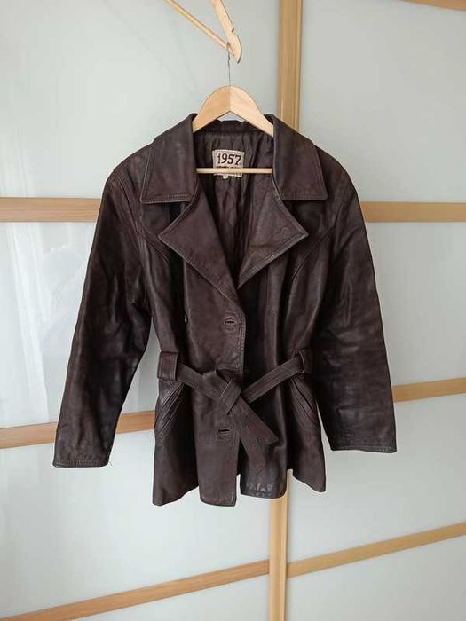 Skórzana kurtka ramoneska 1957 roz L-XL real leather