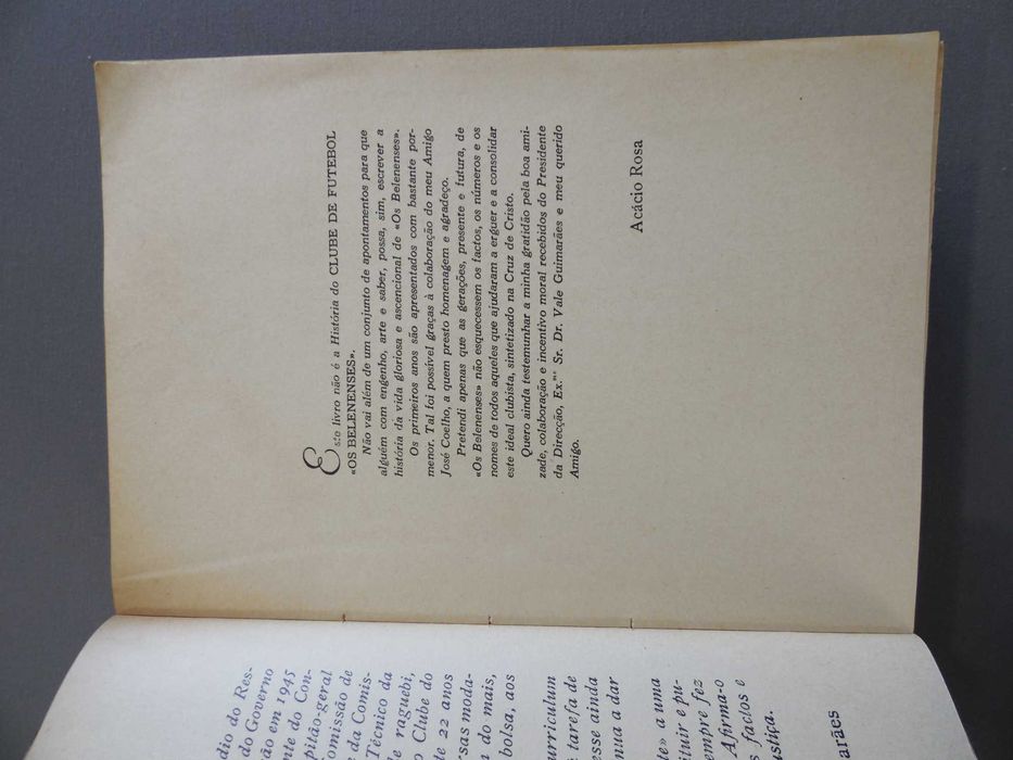 Livro Factos, Nomes e Números da História de "Os Belenenses"