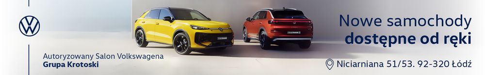 Volkswagen Krotoski Łódź - Autoryzowany dealer Volkswagen - Grupa Krotoski top banner