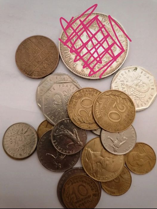 Moedas França, Grécia, Guiné, Índia, Reino Unido, Luxemburgo, Macau