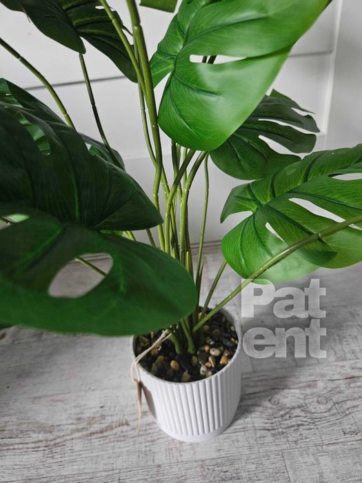 Sztuczny kwiat monstera 71 cm z doniczką ozdobna dom taras nowa