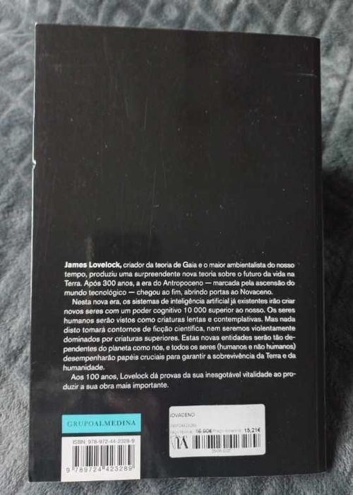 Novaceno; O advento da era da hiperinteligência - James Lovelock