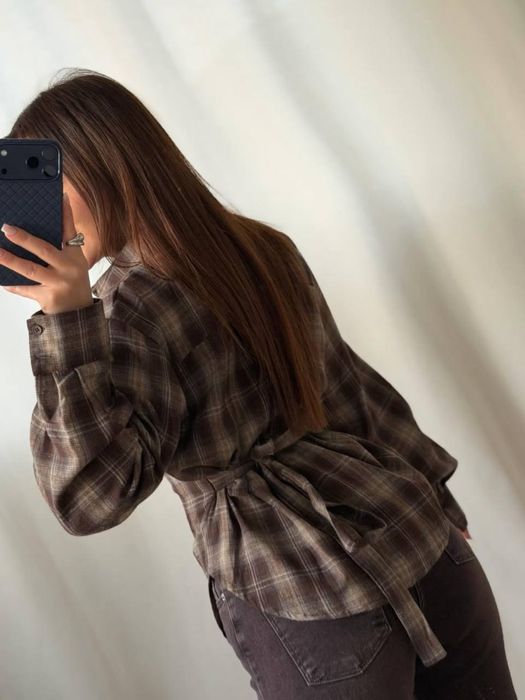 Сорочка в клітинку ,трендова