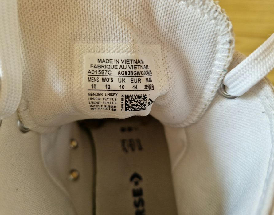 Кеди чоловічі CONVERSE 44 розмір (стелька 28.5см) ORIGINAL
