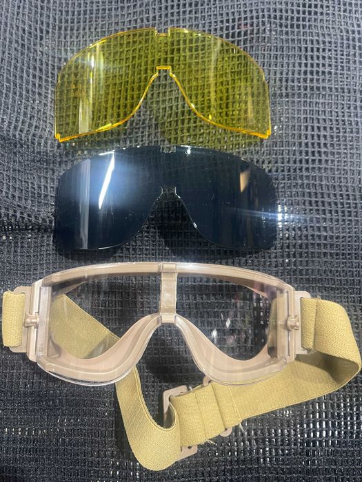 Gogle ASG z wymiennymi szkłami. Nowe