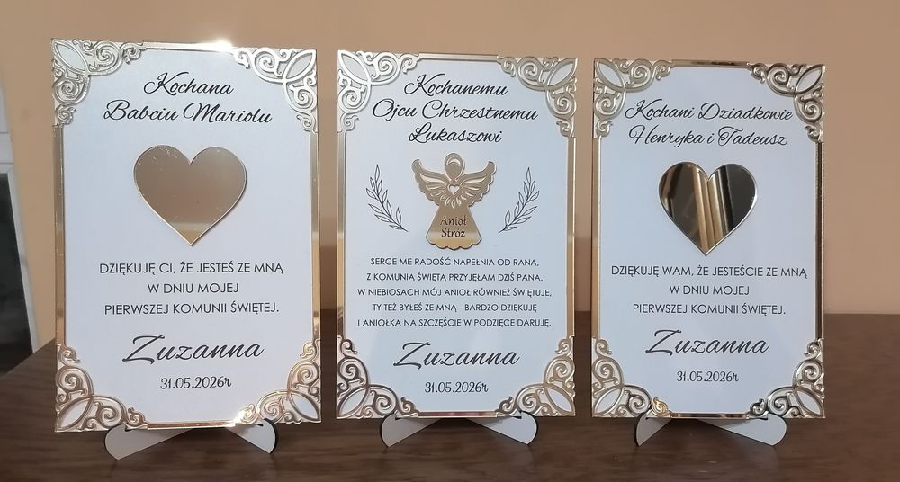 Podziękowania komunijne