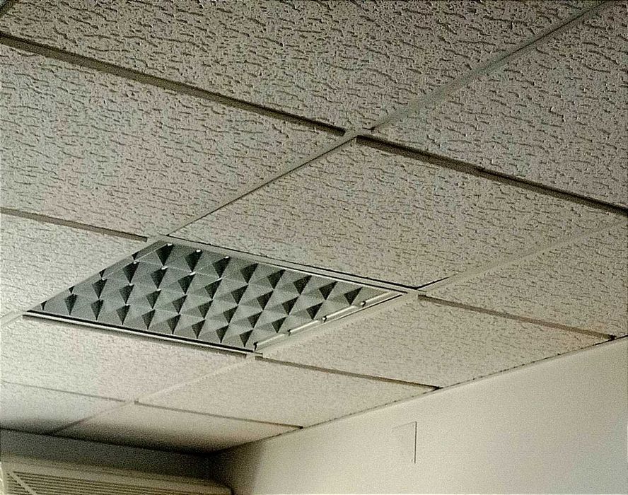 Placas gesso teto falso luminárias