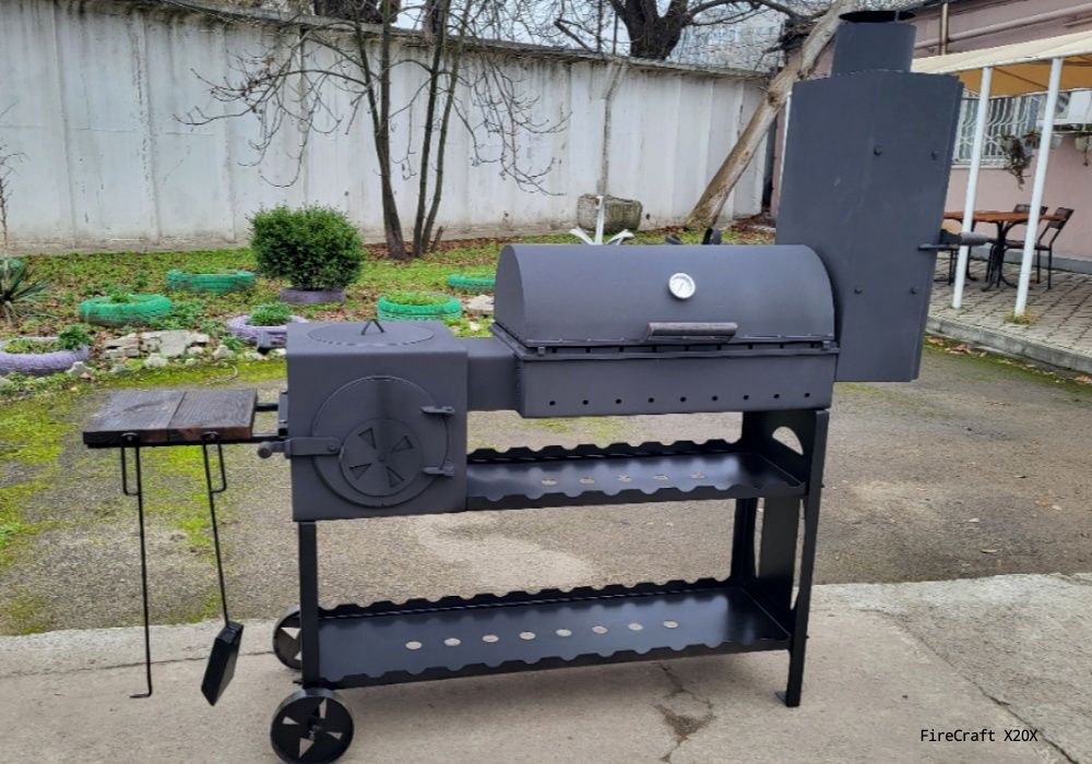 • 5мм • ХІТ ПРОДАЖУ • Мангал Барбекю Смокер с Печкой Под Казан