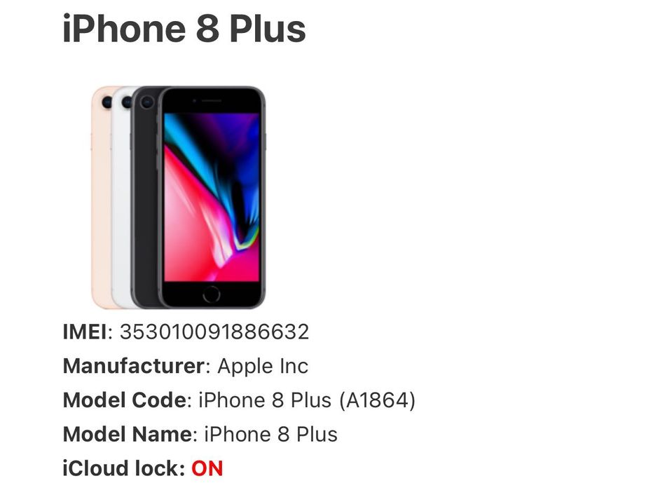 IPhone 8 Plus (64 gb) под ремонт! А1864