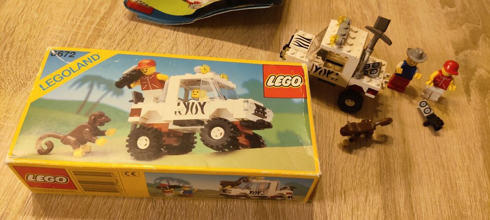 LEGO 6672 z lat 90tych safari samochód terenowy kamerzysta