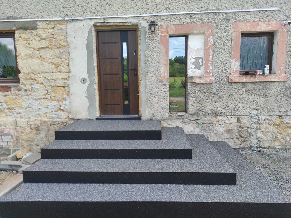 Kamienny dywan Tarasy schody balkony podjazdy