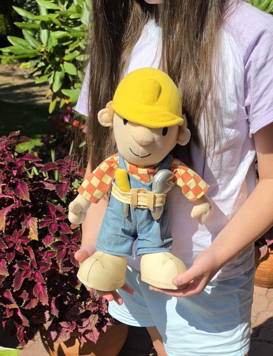 Maskotka vintage 35 cm Bob Budowniczy Builder 1998 retro lalka