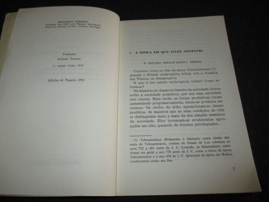 Livro Confúcio Sábio das Classes Reaccionárias e Alma Morta