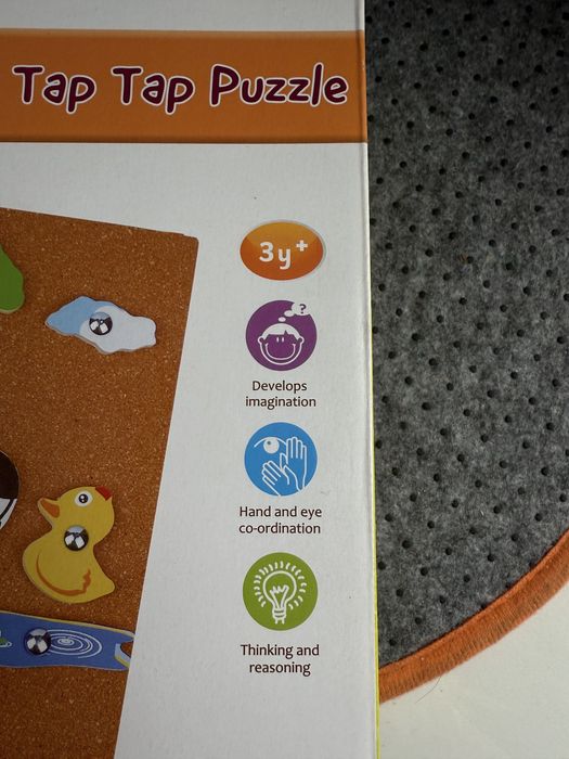 100% Drewniana || Wbijanka Kreatywna Lelin | Farma Tap Tap Puzzle