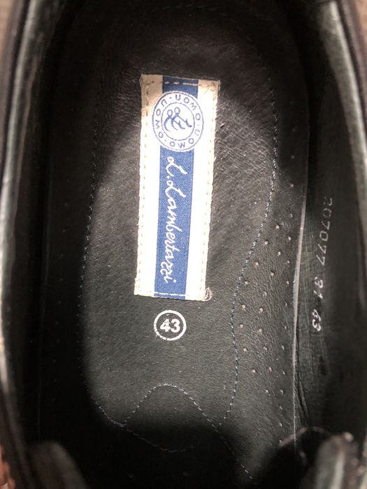 Туфли мужские, р. 43.5, натуральная кожа, фирмы   Lambertassi.