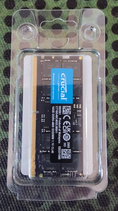 Crucial SO-DIMM DDR5 4800MHz 16GB
