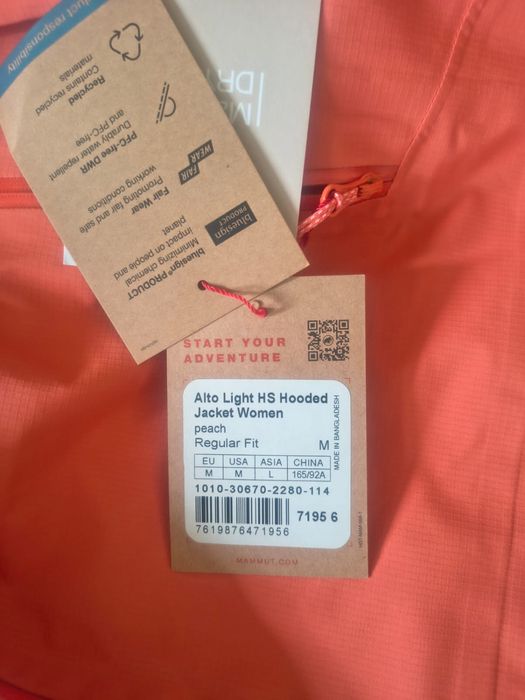 Sprzedam damską kurtkę Mammut Alto Light HS Hooded Jacket – rozmiar M