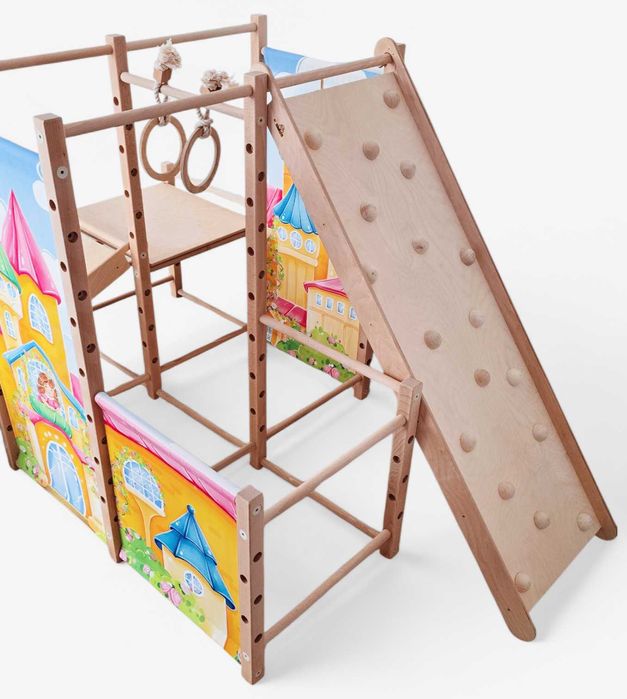 Domowy plac zabaw Montessori wspinaczka