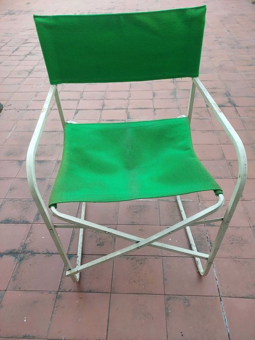 5 cadeiras realizador metálica jardim rebatível