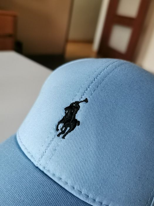 Czapeczka z daszkiem błękitna Polo
