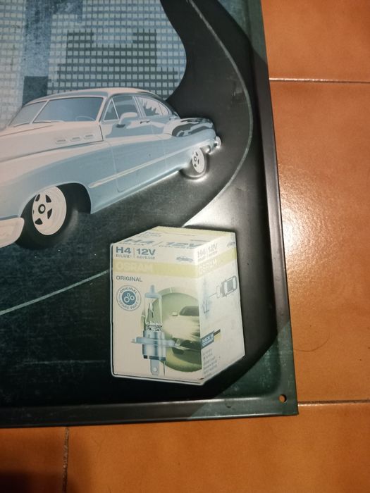 Chapa de publicidade OSRAM