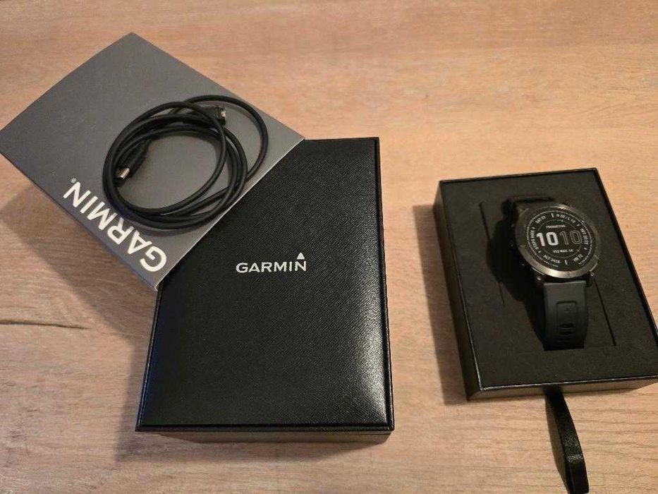 Garmin Fenix 7X Sapphire Solar Carbon Gray DLC 51 mm stan bardzo dobry