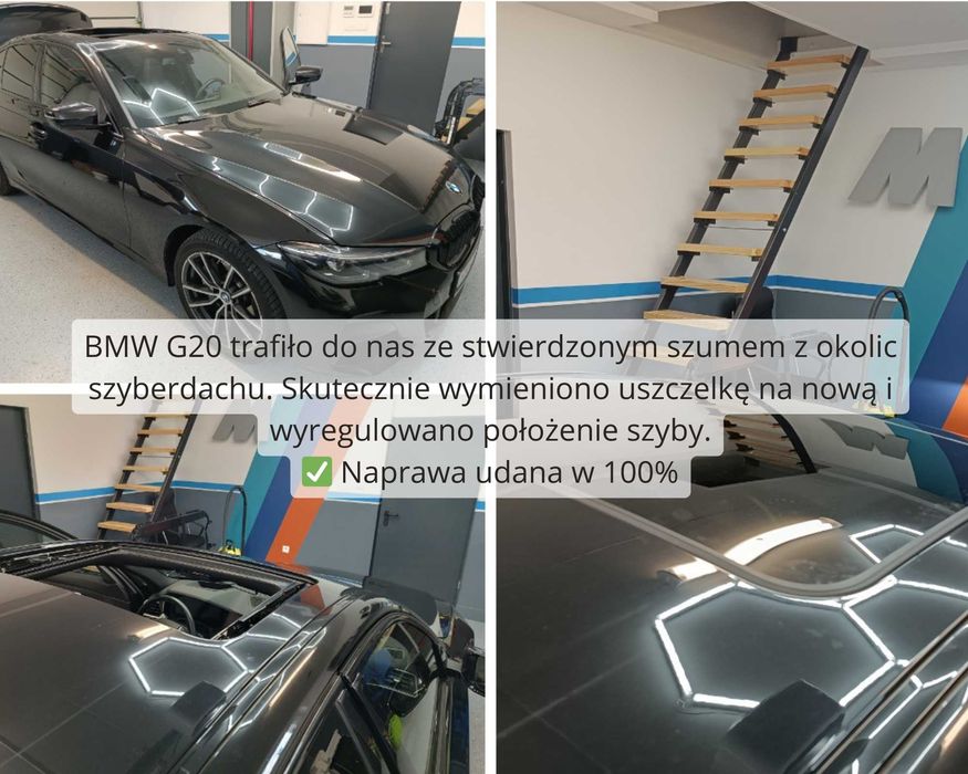 Naprawa szyberdachu i dachu panoramicznego | BMW Audi | Katowice Śląsk