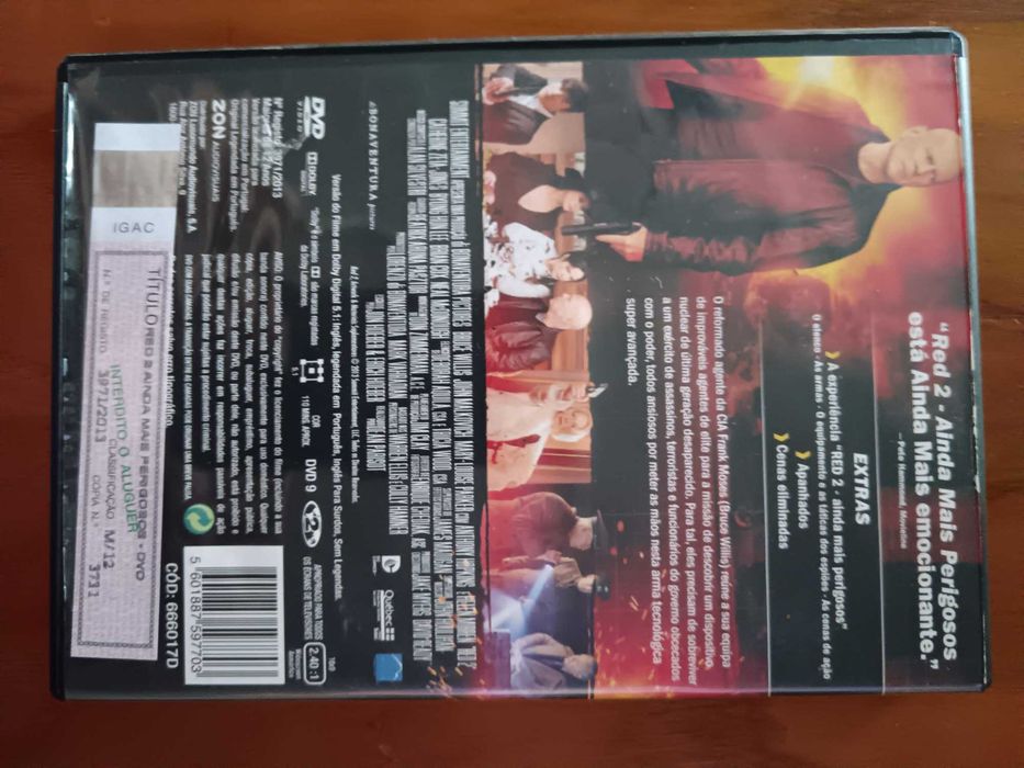 filme dvd original - red 2 - ainda mais perigosos
