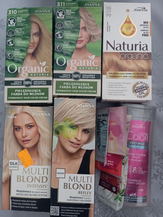 Duży zestaw farby do włosów