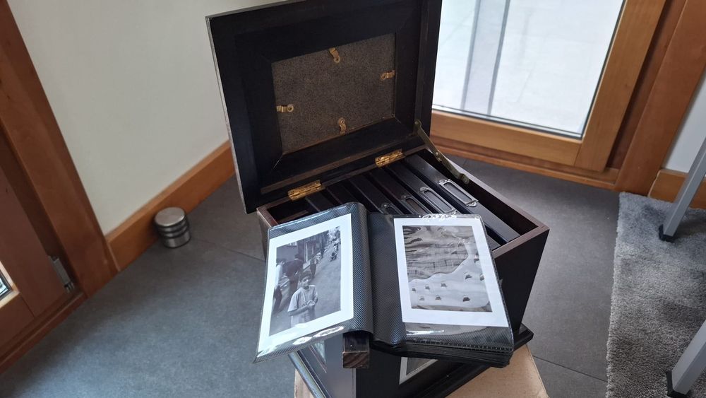 Arca para guardar fotografias