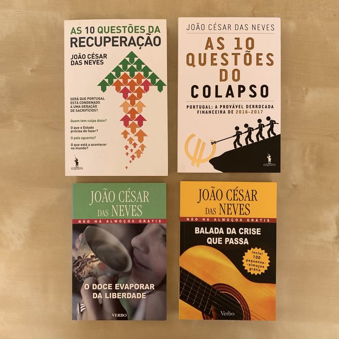 Lote de Livros sobre Economia e Política em Portugal