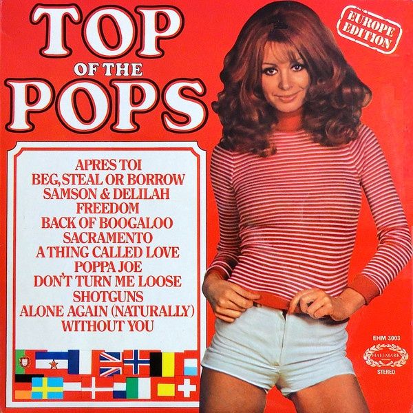 Disco de vinil Top of the Pops - European Edition Vol. 3, lançado em Maio de 1972