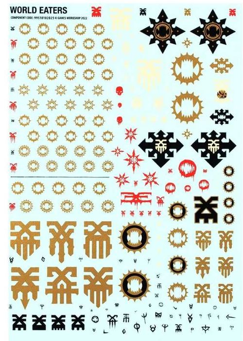 Warhammer 40000 Space Marines, Chaos, Orks Transfer Sheet Decals