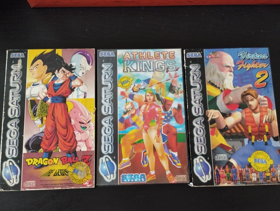 4  jogos Sega Saturn + extra