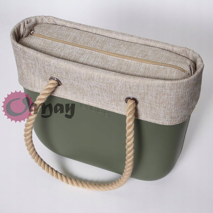 organizer OBAG STANDARD +OPASKA struktura beżowa 2 kieszenie OMAY