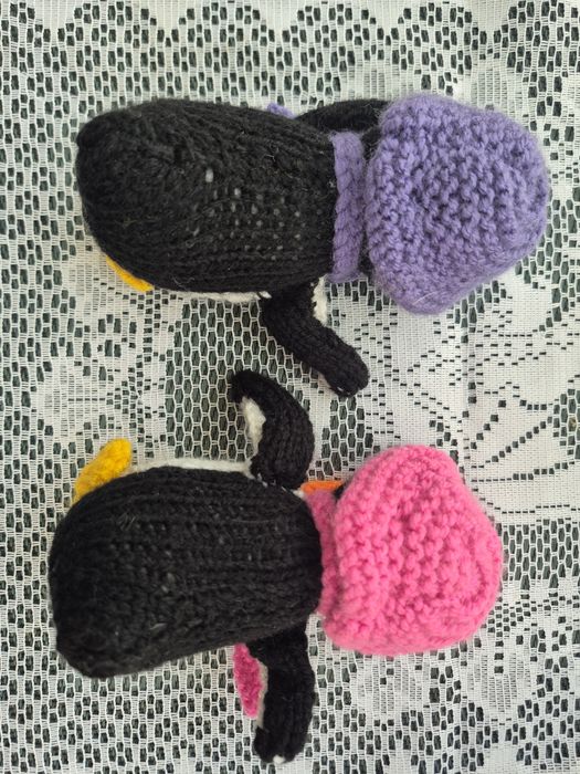 Игрушки вязаные Пингвины
