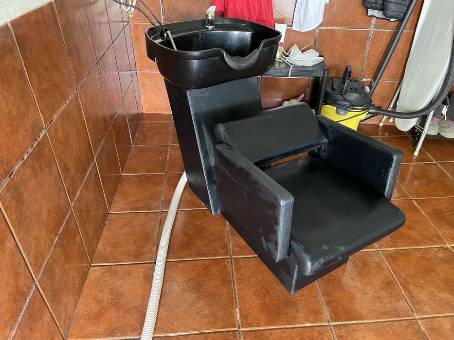 Rampa de lavagem de cabeleireiro