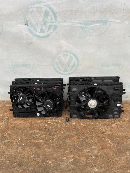 Дифузор з вентиляторами VW Vag Tiguan 2,3, Golf 7,8, Passat, Jetta