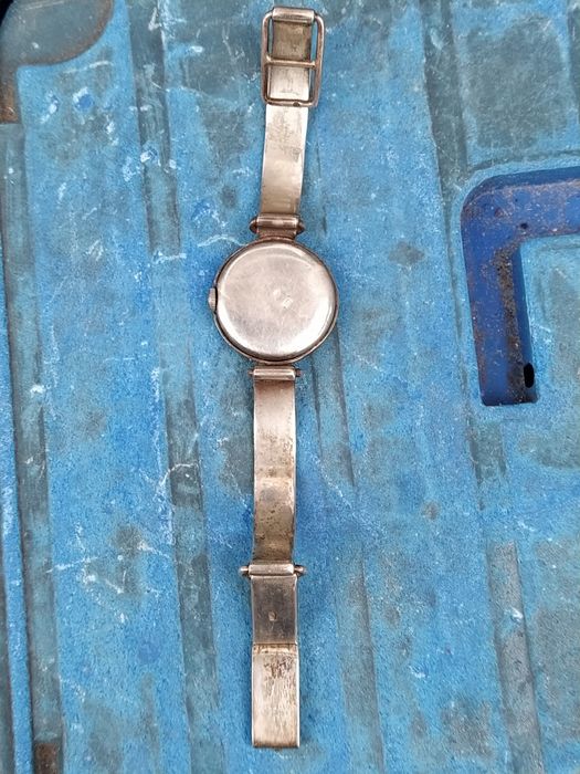 Srebrny zegarek damski.Cały ze srebra.Srebro pr. 925.Lata 80'te Retro